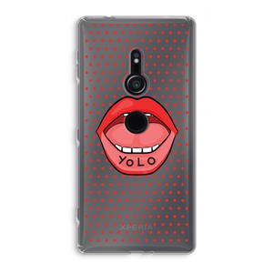 CaseCompany Yolo Denise: Sony Xperia XZ2 Transparant Hoesje