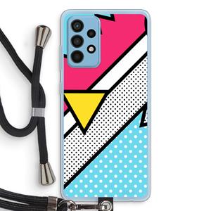 CaseCompany Pop Art #3: Samsung Galaxy A52 Transparant Hoesje met koord