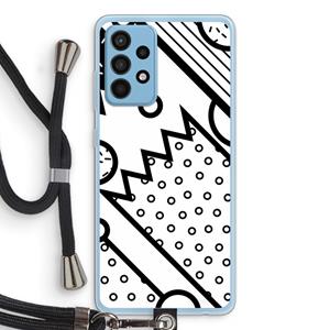 CaseCompany Pop Art #4: Samsung Galaxy A52 Transparant Hoesje met koord