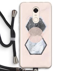 CaseCompany Creatieve toets: Xiaomi Redmi 5 Transparant Hoesje met koord