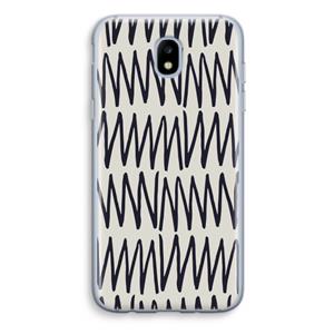 CaseCompany Marrakech Zigzag: Samsung Galaxy J5 (2017) Transparant Hoesje