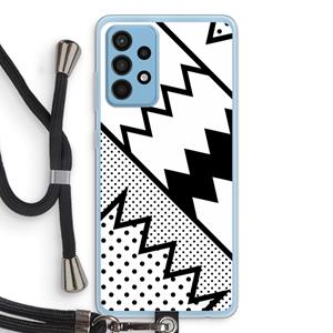CaseCompany Pop Art #5: Samsung Galaxy A52 Transparant Hoesje met koord