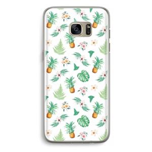 CaseCompany Ananas bladeren: Samsung Galaxy S7 Edge Transparant Hoesje