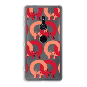 CaseCompany Dogs: Sony Xperia XZ2 Transparant Hoesje