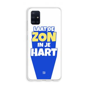 CaseCompany Laat de zon in je hart: Galaxy A51 4G Transparant Hoesje