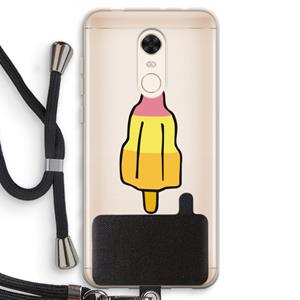 CaseCompany Raketijsje: Xiaomi Redmi 5 Transparant Hoesje met koord