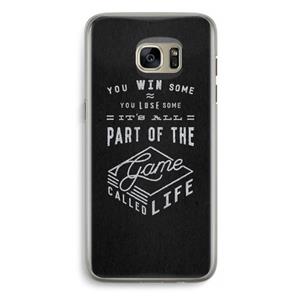 CaseCompany Life: Samsung Galaxy S7 Edge Transparant Hoesje