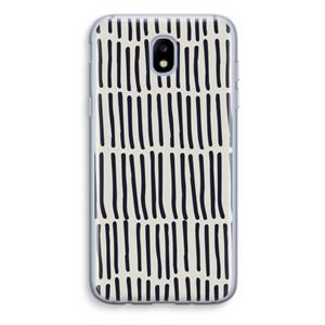 CaseCompany Moroccan stripes: Samsung Galaxy J5 (2017) Transparant Hoesje