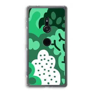 CaseCompany Bushes: Sony Xperia XZ2 Transparant Hoesje