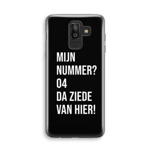 CaseCompany Da ziede van hier - Zwart: Samsung Galaxy J8 (2018) Transparant Hoesje