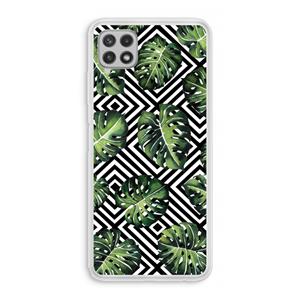 CaseCompany Geometrische jungle: Samsung Galaxy A22 4G Transparant Hoesje