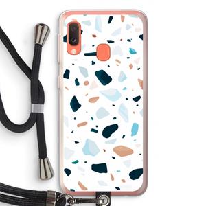 CaseCompany Terrazzo N°13: Samsung Galaxy A20e Transparant Hoesje met koord