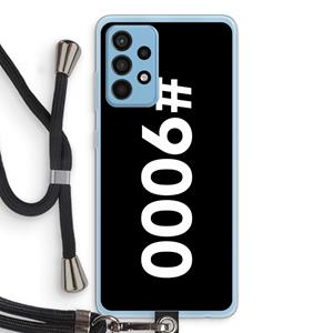 CaseCompany 9000: Samsung Galaxy A52 Transparant Hoesje met koord