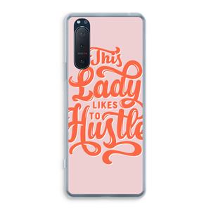 CaseCompany Hustle Lady: Sony Xperia 5 II Transparant Hoesje