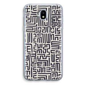 CaseCompany Moroccan Print: Samsung Galaxy J5 (2017) Transparant Hoesje