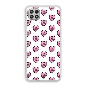 CaseCompany GIRL POWER: Samsung Galaxy A22 4G Transparant Hoesje