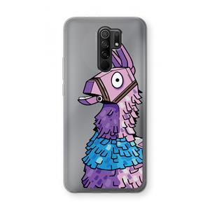 CaseCompany Lama: Xiaomi Redmi 9 Transparant Hoesje