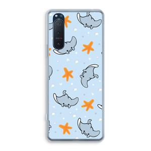CaseCompany Manta: Sony Xperia 5 II Transparant Hoesje