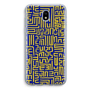 CaseCompany Majorelle Blue Print: Samsung Galaxy J5 (2017) Transparant Hoesje