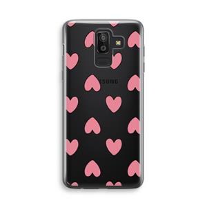 CaseCompany Ondersteboven verliefd: Samsung Galaxy J8 (2018) Transparant Hoesje