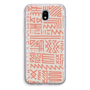 CaseCompany Marrakech Pink: Samsung Galaxy J5 (2017) Transparant Hoesje