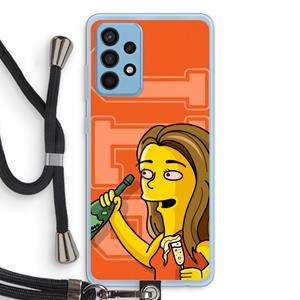 CaseCompany Jamie Lee Simpson: Samsung Galaxy A52 Transparant Hoesje met koord