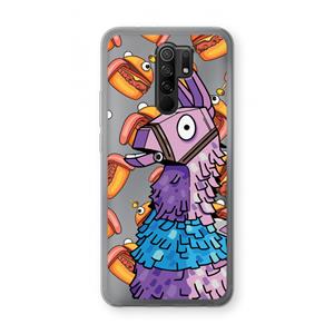 CaseCompany Loot Burger: Xiaomi Redmi 9 Transparant Hoesje