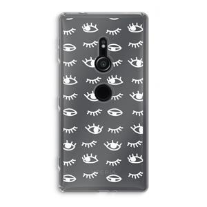 CaseCompany Eye pattern #3: Sony Xperia XZ2 Transparant Hoesje
