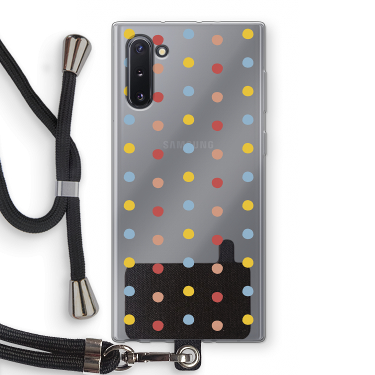 CaseCompany Bollen: Samsung Galaxy Note 10 Transparant Hoesje met koord
