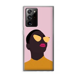 CaseCompany Yellow glasses: Samsung Galaxy Note 20 Ultra / Note 20 Ultra 5G Transparant Hoesje