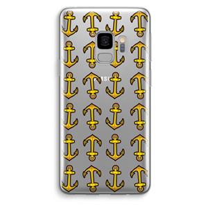 CaseCompany Musketon Anchor: Samsung Galaxy S9 Transparant Hoesje