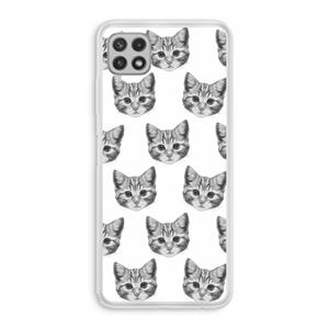 CaseCompany Kitten: Samsung Galaxy A22 4G Transparant Hoesje