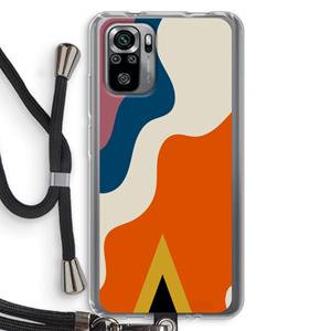 CaseCompany Noor A: Xiaomi Redmi Note 10S Transparant Hoesje met koord