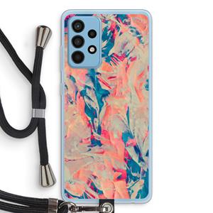CaseCompany Alone: Samsung Galaxy A52 Transparant Hoesje met koord