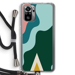 CaseCompany Noor B: Xiaomi Redmi Note 10S Transparant Hoesje met koord