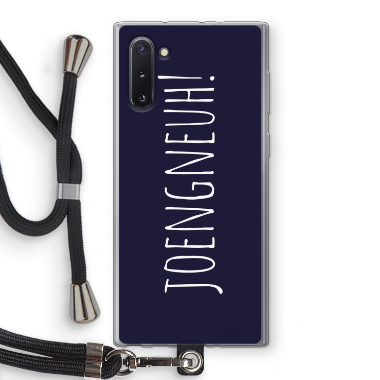 CaseCompany Joengneuh!: Samsung Galaxy Note 10 Transparant Hoesje met koord