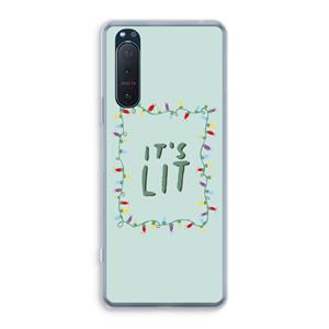 CaseCompany It's Lit: Sony Xperia 5 II Transparant Hoesje