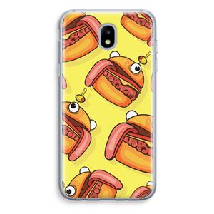 CaseCompany Hamburger: Samsung Galaxy J5 (2017) Transparant Hoesje