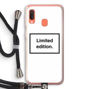 CaseCompany Limited edition: Samsung Galaxy A20e Transparant Hoesje met koord