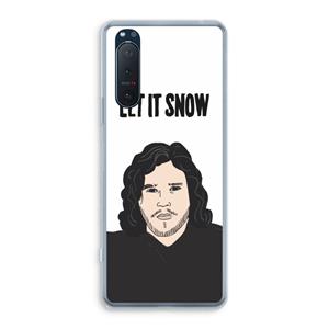 CaseCompany Let It Snow: Sony Xperia 5 II Transparant Hoesje