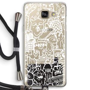 CaseCompany Vexx Mixtape #2: Samsung Galaxy A5 (2016) Transparant Hoesje met koord
