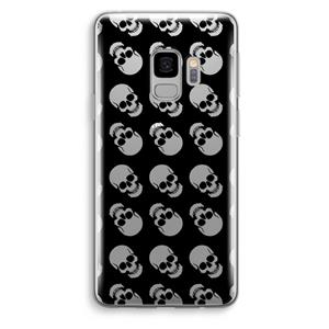 CaseCompany Musketon Skulls: Samsung Galaxy S9 Transparant Hoesje