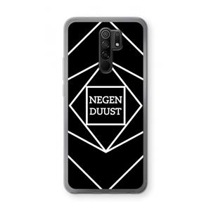 CaseCompany Negenduust geometrisch: Xiaomi Redmi 9 Transparant Hoesje