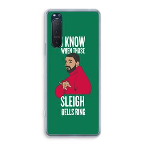 CaseCompany Sleigh Bells Ring: Sony Xperia 5 II Transparant Hoesje