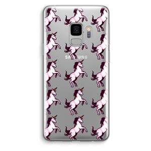 CaseCompany Musketon Unicorn: Samsung Galaxy S9 Transparant Hoesje
