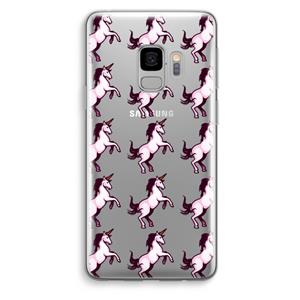 CaseCompany Musketon Unicorn: Samsung Galaxy S9 Transparant Hoesje