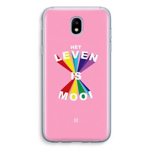 CaseCompany Het Leven Is Mooi: Samsung Galaxy J5 (2017) Transparant Hoesje