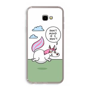 CaseCompany Unicorn: Samsung Galaxy J4 Plus Transparant Hoesje