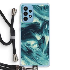 CaseCompany Dreaming About Whales: Samsung Galaxy A52 Transparant Hoesje met koord
