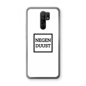 CaseCompany Negenduust vierkant: Xiaomi Redmi 9 Transparant Hoesje